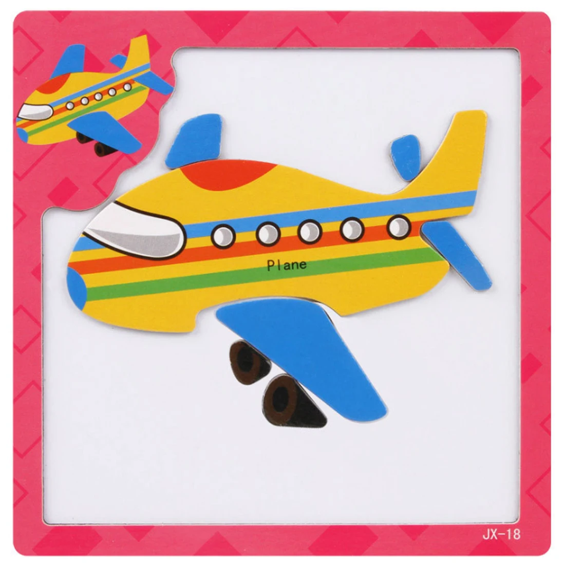 

Lovely Cartoon Pattern Puzzle Board Magnetic Jigsaw Game Children Educational Puzzle Toy - Plane Lion Giraffe Plane
