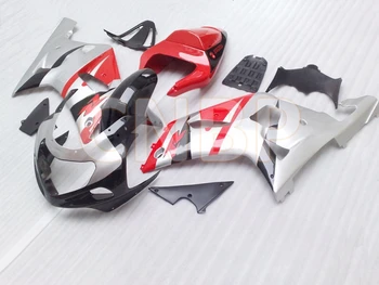 

GSX-R1000 2000 - 2003 K1 K2 Fairing Kits for Suzuki GSXR600 00 01 Silvery Red Black Fairing GSX R 600 750 1000 2000 Abs Fairing