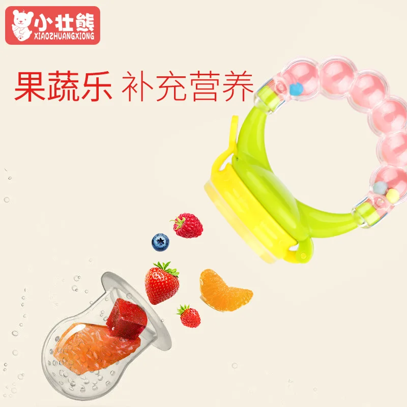 

Infant Teething Feeder Bag Fruit And Vegetable le chi Fruit Pacifier Food Supplement Bite Glue Molar Rod Baby Chew Music