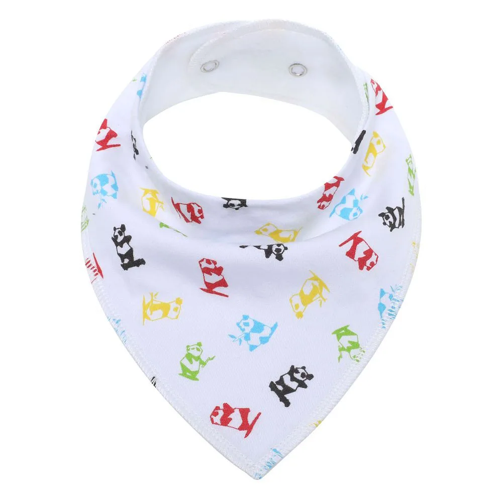 Children's Finger Toothbrush Newborn bibs 100% Cotton Bandana Bibs for Drooling Teething Infant Adjstable Snaps Absorbent Soft For Boys & Girls Baby Gift accessoriesbaby eating  Baby Accessories