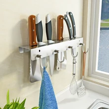 Набор ножей из нержавеющей стали для хранения Подставка для подвешивания на стену ножи кухонные принадлежности вставляется стойка для кухонных ножей кухонные приборы