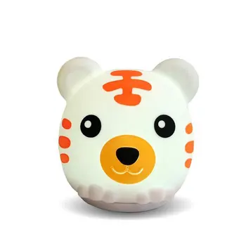 

Cartoon Tiger Soft Silicone Bed Reading Book Night Light LED Table Lamp Students Reading Desk Reading Light Lamp
