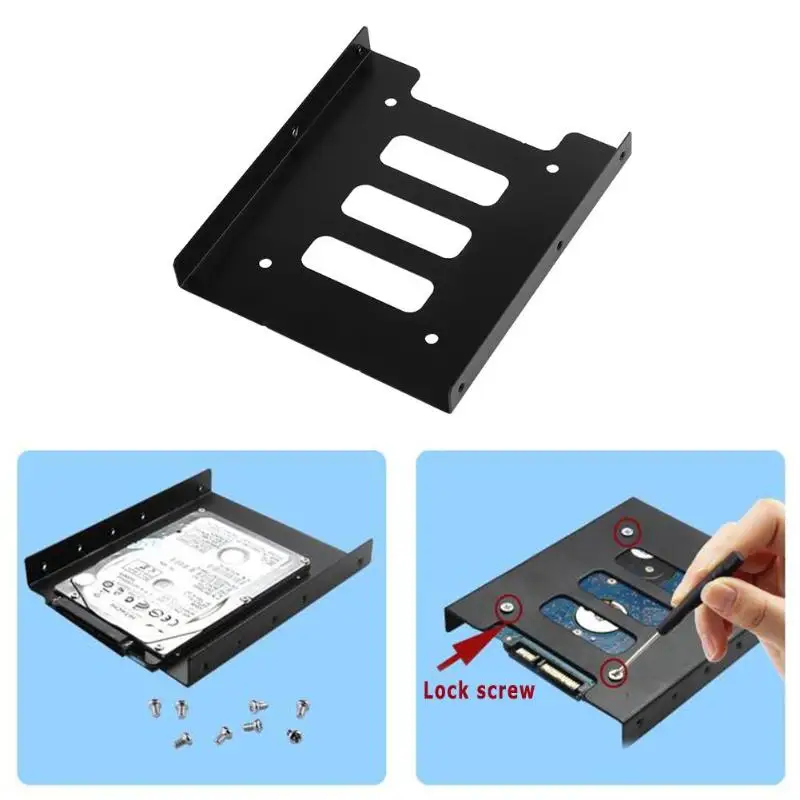 2,5 дюймов до 3,5 дюймов SSD HDD металлический адаптер Монтажный кронштейн жесткий диск Док-станция