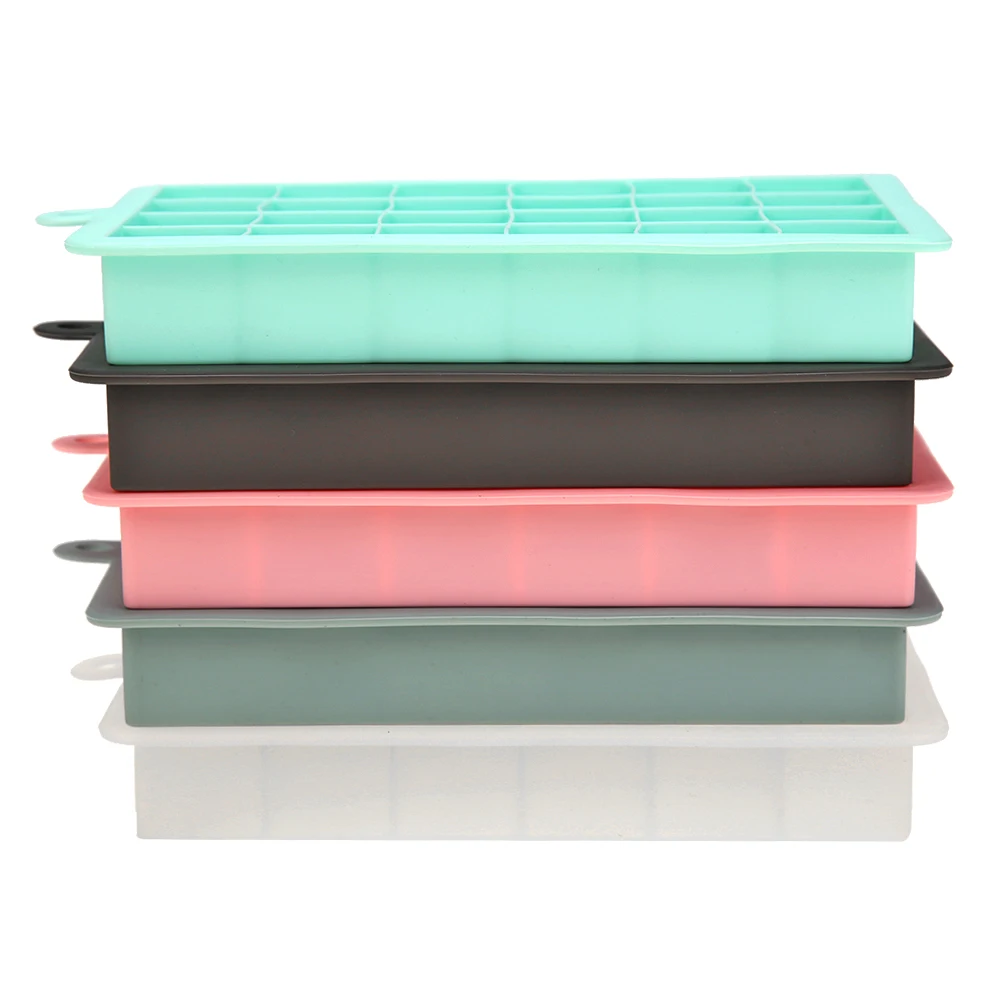 Силиконовая форма для кубиков льда 24 формы мороженого шоколада DIY поднос