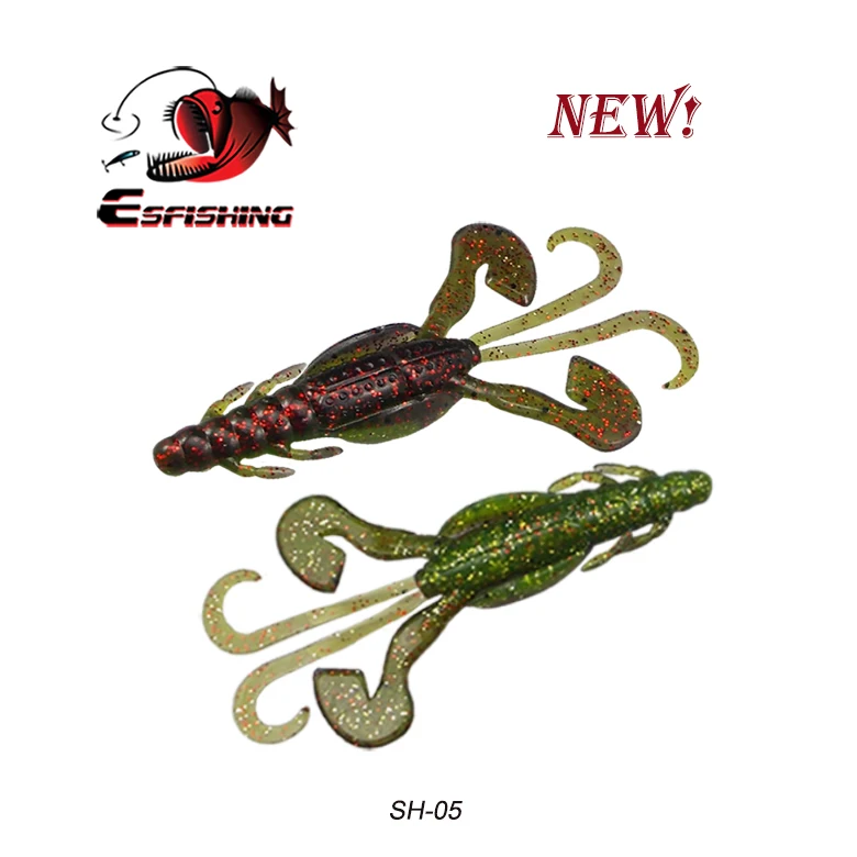 SH05 Esfishing Craw рыболовные приманки 6 шт. 9 см/6,2 г огромные щупальца рыболовные приманки для карпа Мягкая приманка для рыбалки Реалистичная креветка Isca Artificiais - Цвет: SH05
