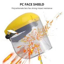Protective Face Mask Grass Cutting Face Shield Full Face Dust-Proof Mask Safety PVC Splash Proof Mask Face Protective Screen transparent face shield full face mask dust proof mask protect mask rotatable protective face mask full face masks