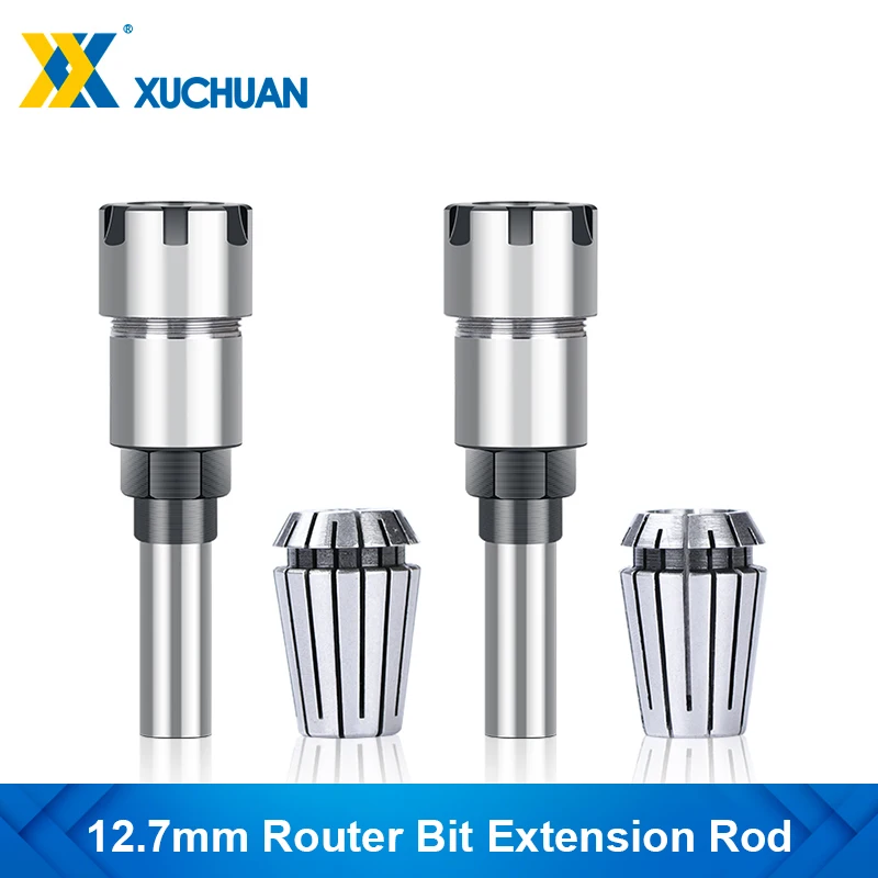 Router Bit Extension Rod 12.7mm Shank Tool Holder Collet With Er20