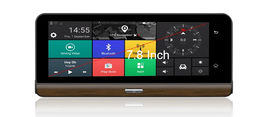 Anfilite E31 Pro 4G Автомобильная камера gps 7," Android 5,1 Автомобильные видеорегистраторы gps навигация видеорегистратор парковки мониторинг грузовика gps навигатор