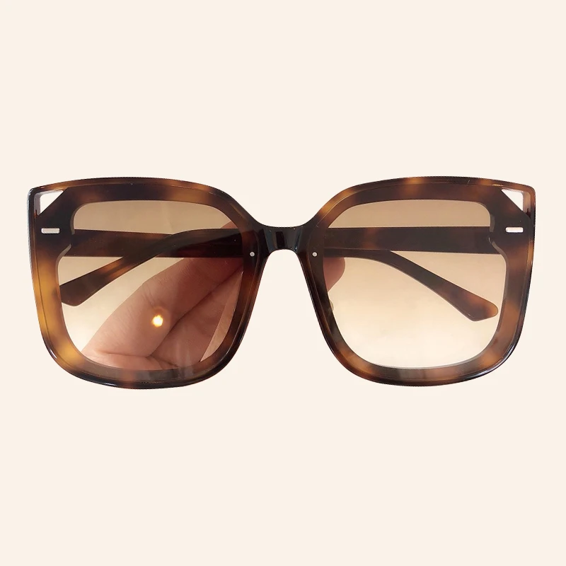 No.1 sunglasses Прямоугольные солнцезащитные очки для женщин, фирменный дизайн, UV400, негабаритная оправа, плоский верх, линзы, солнцезащитные очки для женщин - Цвет линз: No.1 sunglasses