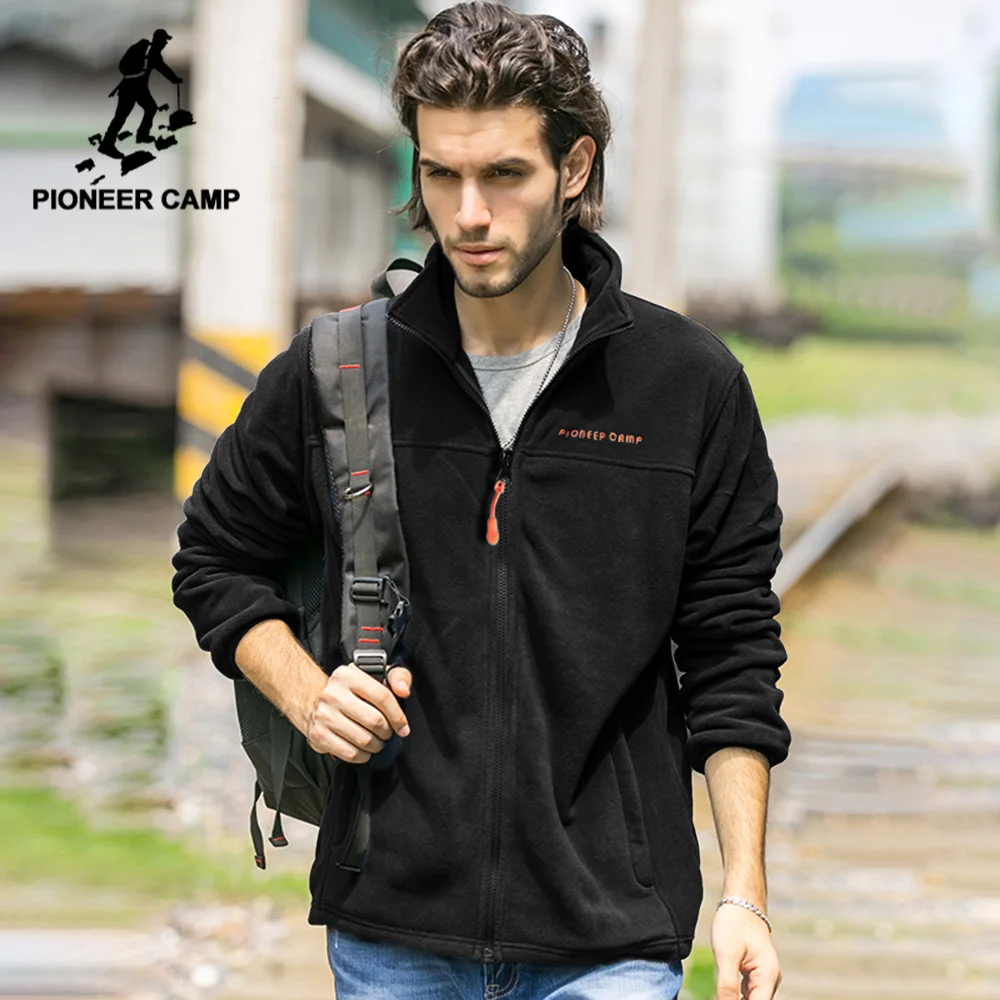Мужская теплая флисовая куртка Pioneer Camp свитшот на молнии высокого качества