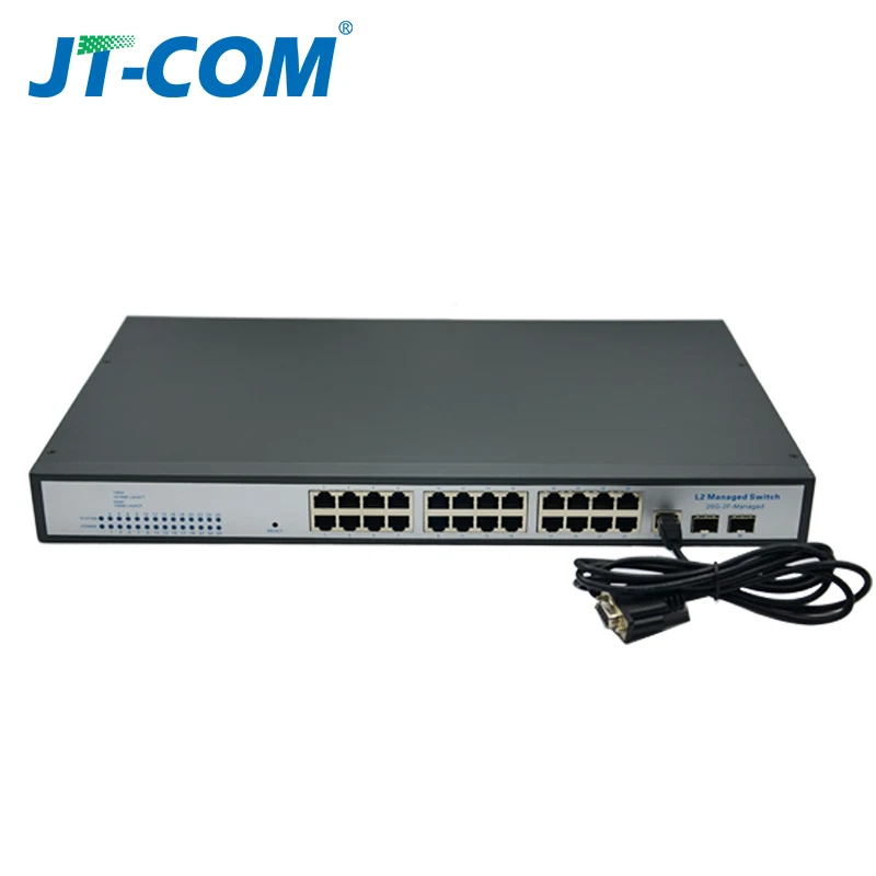 24 портовый 10 гигабитный 3 ядерный коммутатор Ethernet 26 полный 2 слойный