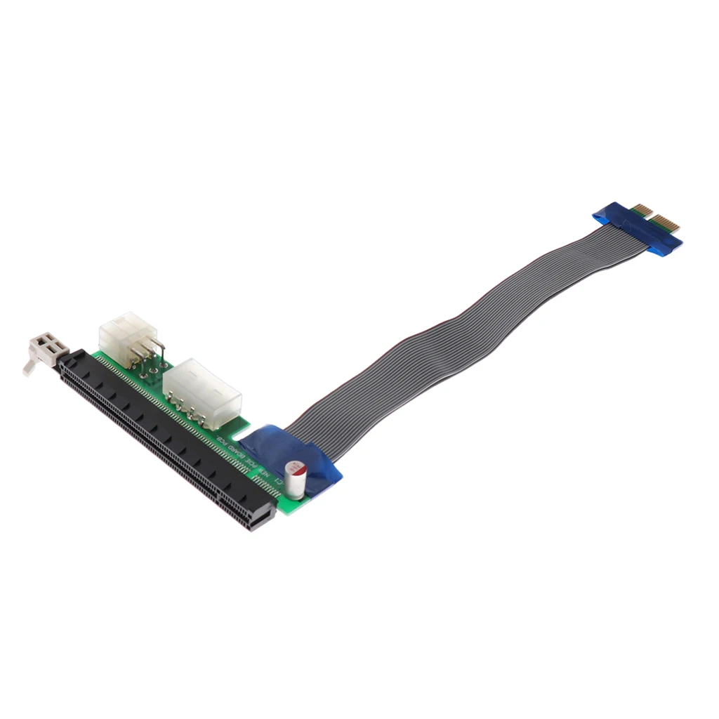 PCI-E 16x to 1x Powered Riser Adapter Card w/4PIN, Graphic Card 6PIN Interface Mining -20cm