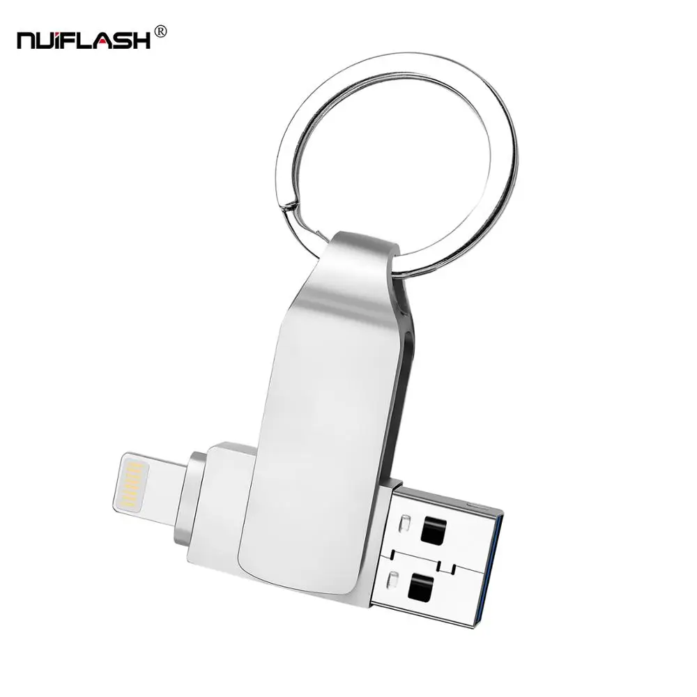 USB флэш-накопитель для iPhone X/8/7/7 Plus/6 Plus/6s/5/SE/ipad флеш-накопитель HD флеш-накопитель 8 Гб оперативной памяти, 16 Гб встроенной памяти, 32 ГБ, 64 ГБ, 128 Гб флэш-накопитель usb 3,0