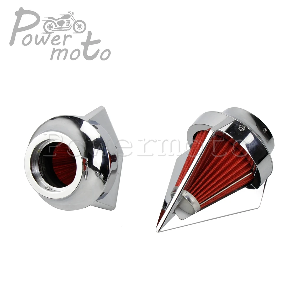 Воздушный фильтр для мотоцикла для Suzuki Boulevard M109 M109R INTRUDER VZR 1800 2006 2007-2012 хром моющийся воздухозаборник