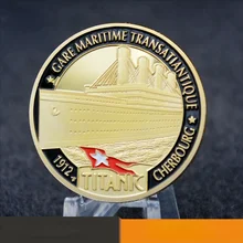 

1912 Titanic Ship In Memory of Rms Victims Shipwreck Titan Route Commemorative Coin Challenge Coins Collection Home Decoration
