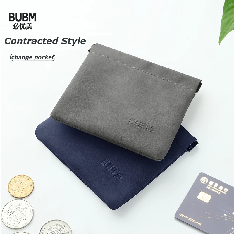 Estuche BUBM Mini cartera bolsa monedero de dinero era moneda bolsa cambio clave auriculares bolsa de almacenamiento de tarjeta de crédito de funda, soporte para niños niñas