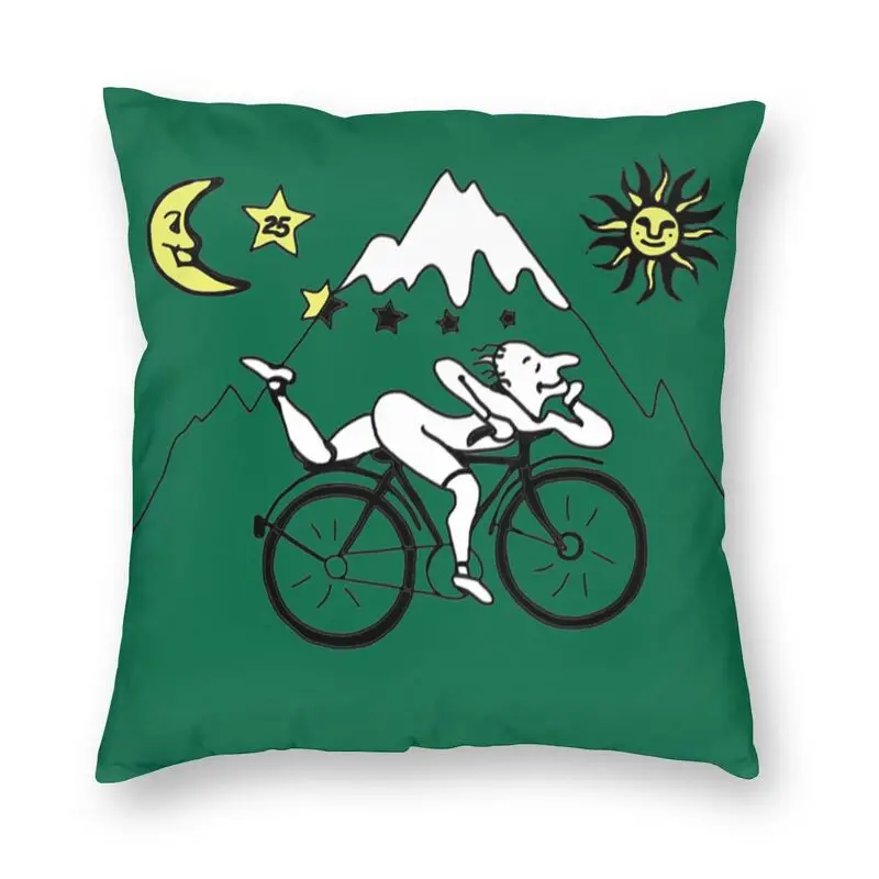 

Велосипедный день Альберт Хофманн, наволочка, диван, гостиная, Lsd кислота, блистерная квадратная декоративная подушка, искусственная подушка 40x40 см