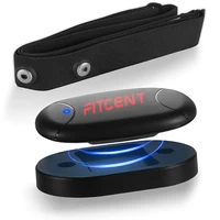 FITCENT Rechargeable Heart Rate Monitor with Bluetooth ANT+ 5.3Khz Chest Strap Sensor for Peloton Zwift Polar Rowing Machine 2