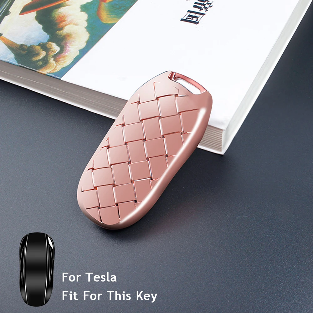 Мягкий чехол для ключей автомобиля из ТПУ для Tesla, модель X, чехол для автомобильного ключа, украшение, стильный брелок для ключей, 3 кнопки, ключница
