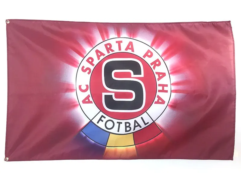 3ft x 5ft 3 x5ft AC Спарта Прага Красный баннер, флаг печати баннер, флаг из полиэстера Размеры 150*90 см