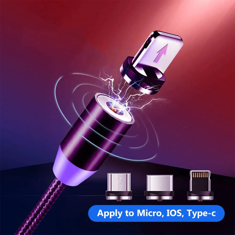 Тегеран Магнитная Зарядка Micro USB кабель зарядное устройство для huawei samsung Быстрая зарядка Магнит USB зарядное устройство type C кабель для iphone
