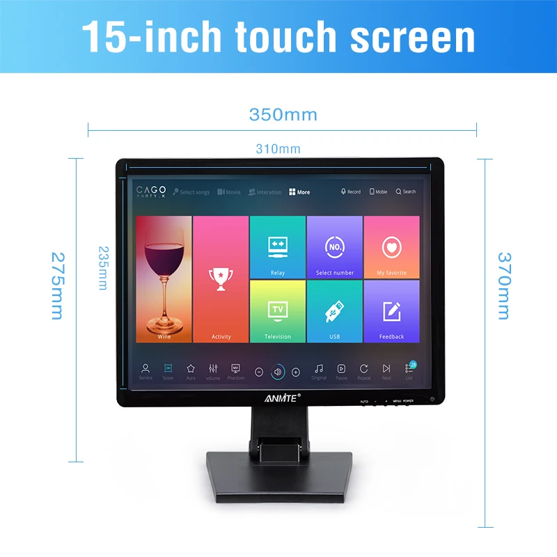 Anmite ġ TFT LCD , PC   ׽ ġ ũ, Pos ͹̳  Ϳ LED ÷, 15 ġ