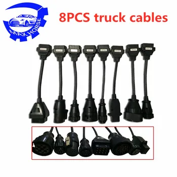 

High Quality OBDIICAT-CDP 8pcs Full Set Car Cables + 8pcs Truck Cables for tcs pro plus/MVD/Kess Cfor DS150e ds150 free shipping