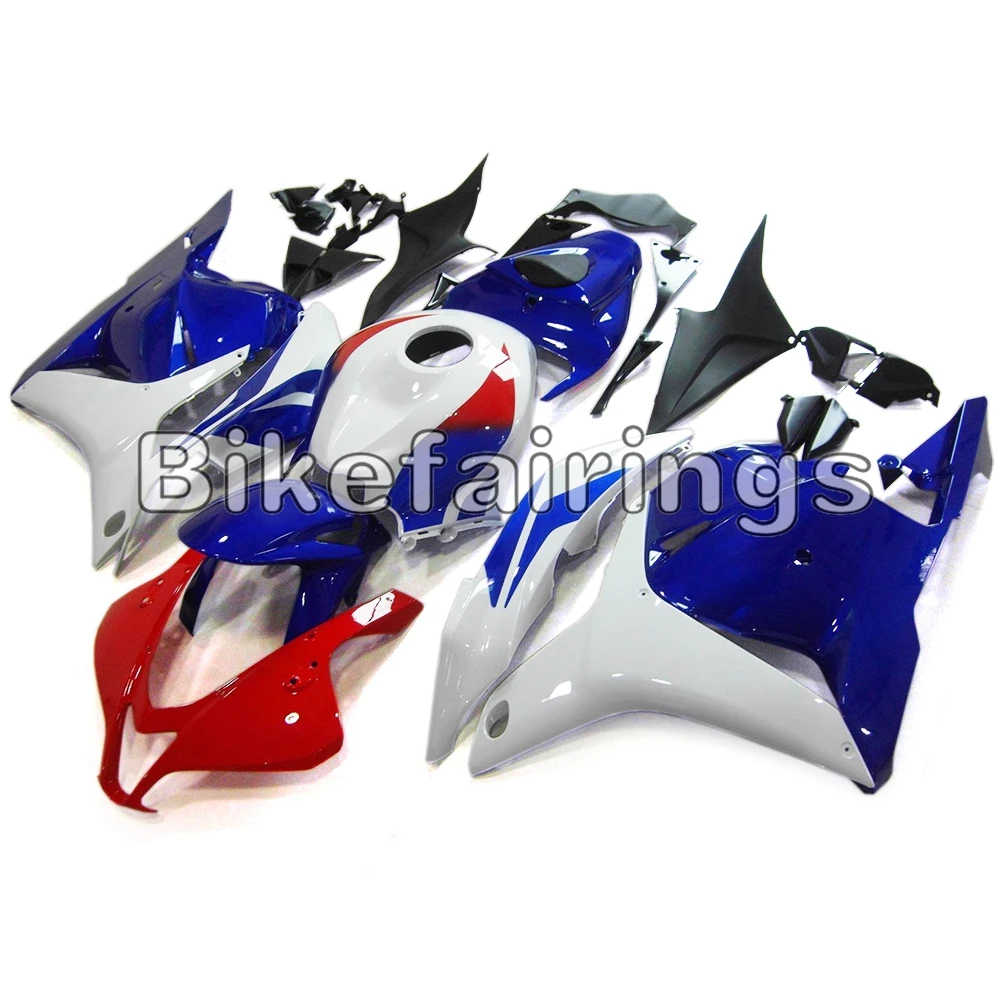 Белая, голубая Обшивка с красным носом для Honda CBR600RR F5 2009 2010 2011 2012 полный комплект кузова вставные обтекатели