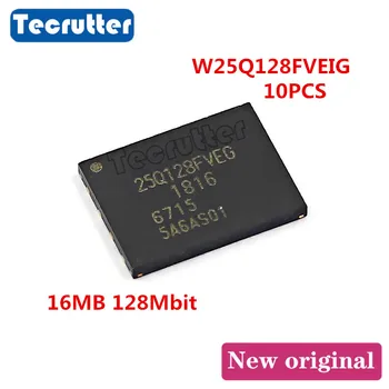 

10PCS W25Q128FVEIG 25Q128FVEG WSON8 8x6 16MB 128Mbit SPI FLASH 25Q128 W25Q128FV