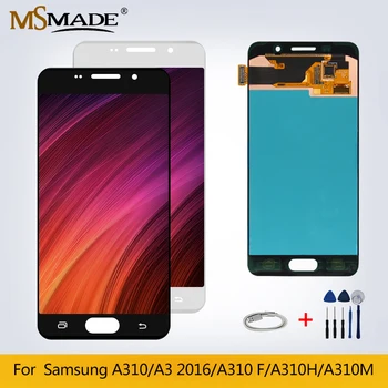 

For Galaxy Series Original LCDs Samsung Galaxy A3 2016 A310 A310F A310 LCD Display Touch Screen Replacement Parts Free Shipping