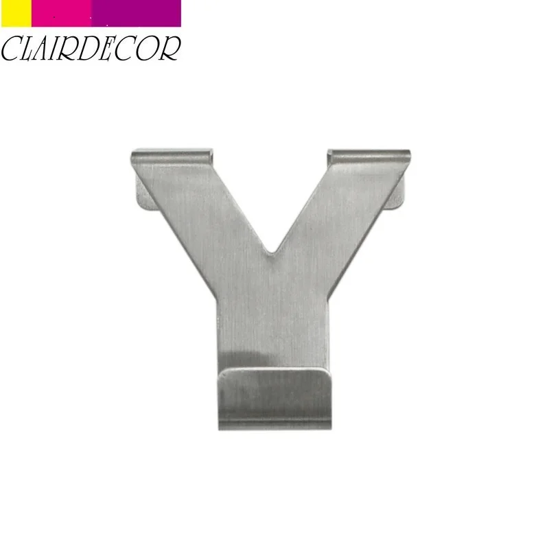 Stainless Steel Y Многофункциональные Крючки из нержавеющей стали для кухонного шкафа, одежды, бытовая вешалка для хранения полотенец для ванной комнаты, дверные Крючки для полотенец - Цвет: Stainless Steel Y