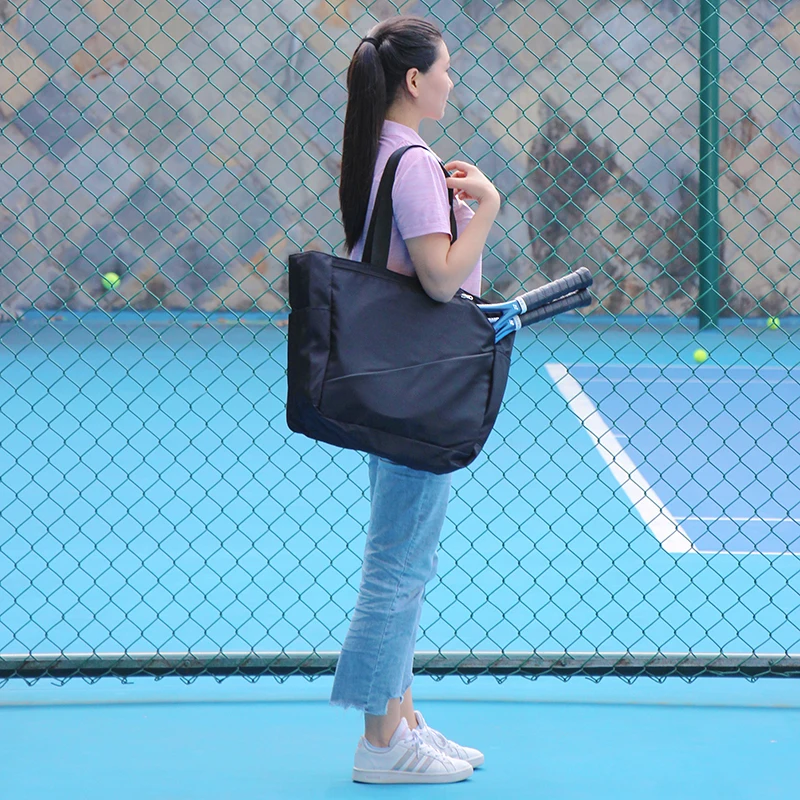 Pink Women's Tennis Bag Portable Light Squash Tennis Racket Shoulder Bag Fitness Gym Yoga Sports Handbag Waterproof Tennis Bags