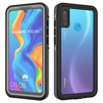 

Waterproof Case for Huawei P30 Lite 360 Degree Dustproof Protective Shell with Buoyancy Lanyard Cover for Huawei P30 Lite Case