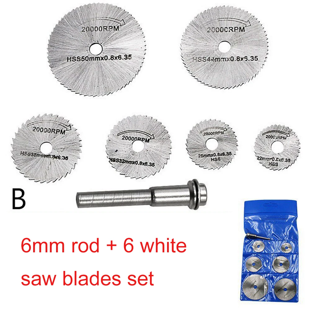 

Saw Blade 3.2mm 6MM Rod Metal HSS Circular Saw Blade High Speed Steel Woodworking Cutting Discs Rotary Tool Durable Quality 8