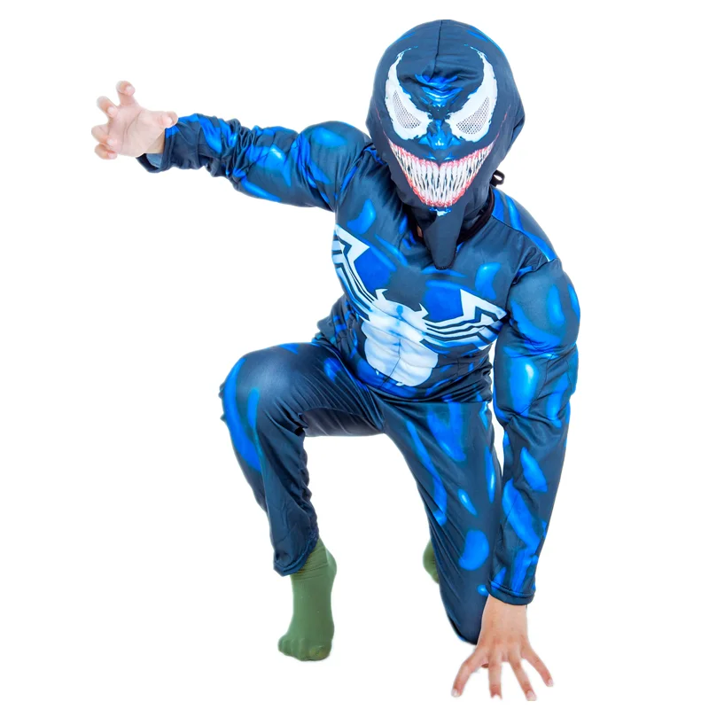 Детский костюм Веном для косплея аниме на Хэллоуин мальчиков и девочек новая