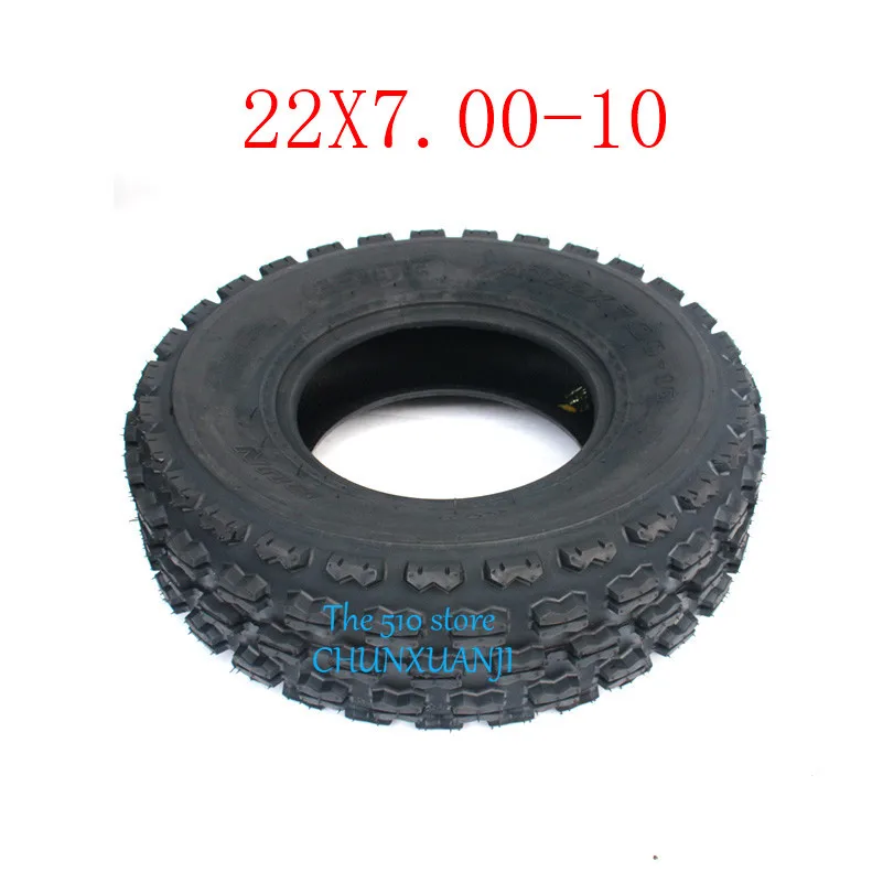 2PCS New Good Quality GO KART KARTING ATV UTV Buggy 22x7.00-10 Inch Tubeless Tyre Rubber Tire