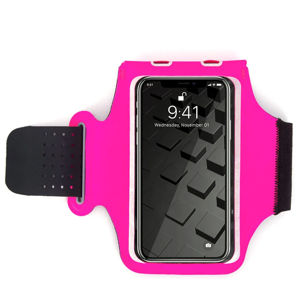 Pink Водонепроницаемые спортивные нарукавники для iPhone 11, 11 Pro Max X 6, 7, 8 Plus, 6,7 дюймов, универсальная нарукавная повязка для samsung S10, A70, A50, Redmi - Цвет: Pink