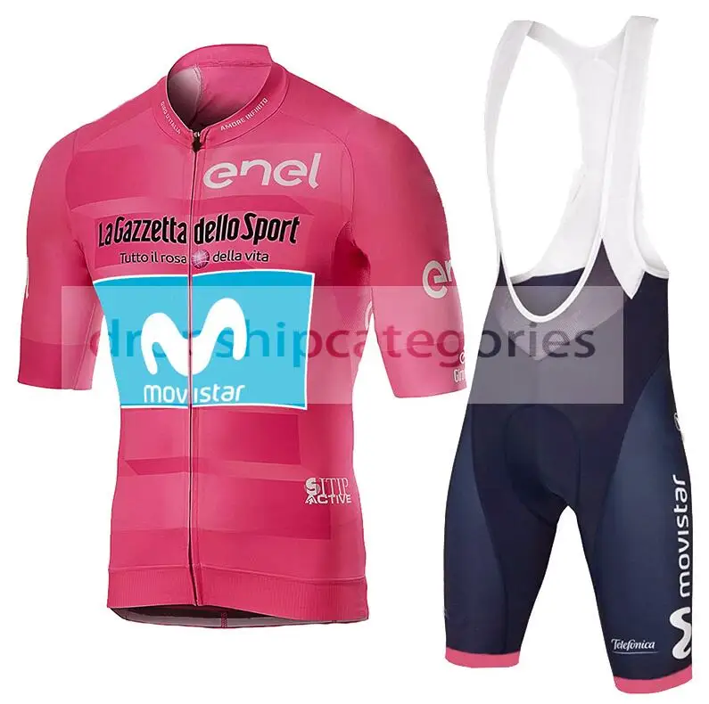 Cycling set 1 Велоспорт Джерси De Italia Чемпион одежда для велоспорта Pro Team MTB Велоспорт нагрудник шорты movistar Джерси Триатлон roupa ciclismo - Цвет: Cycling set 1