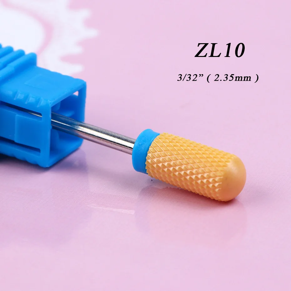 1 шт. керамические фрезы для электрических ногтей сверла алмазные фрезы твердосплавные фрезы УФ-гель для удаления маникюрных инструментов BEZL01-25 - Цвет: ZL10