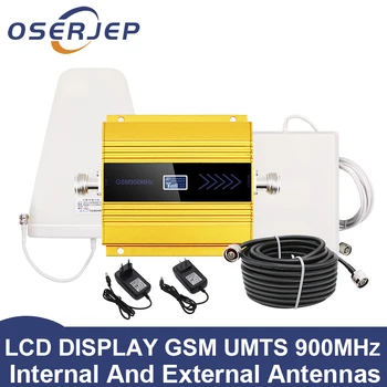 

led Screen display GSM 900 Mhz repeater celular MOBILE PHONE Signal Repeater booster,900MHz GSM amplifier + LPDA /Panel Antenna