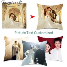 Индивидуальный дизайн, домашний декор, Наволочка на заднюю часть сиденья, Наволочка на диванную подушку, свадебный подарок 45*45 см