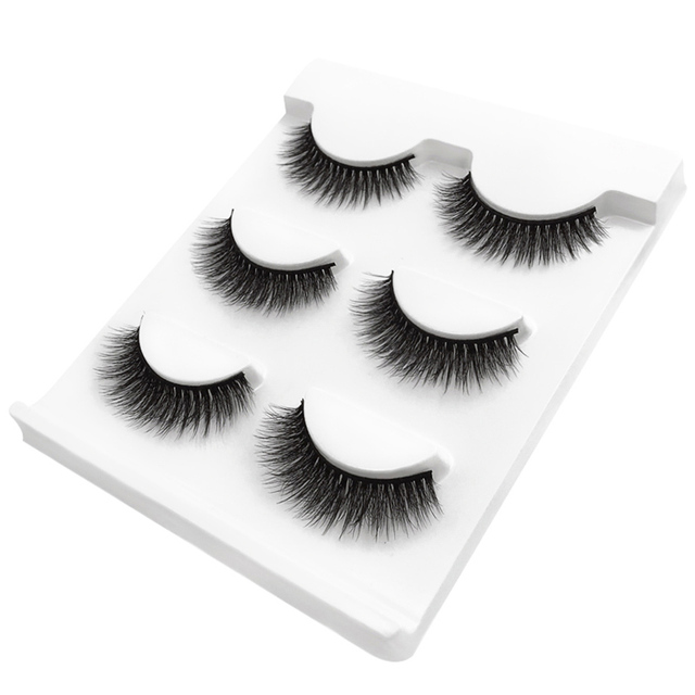3 pairs natural false eyelashes fake lashes long makeup 3d mink lashes extension eyelash mink eyelashes cilios 3D-X07