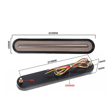 

LED Trailer Truck Brake Light Waterproof Neon Halo Ring Tail Brake Stop Light Flowing Turn Signal Light Lamp High Quality