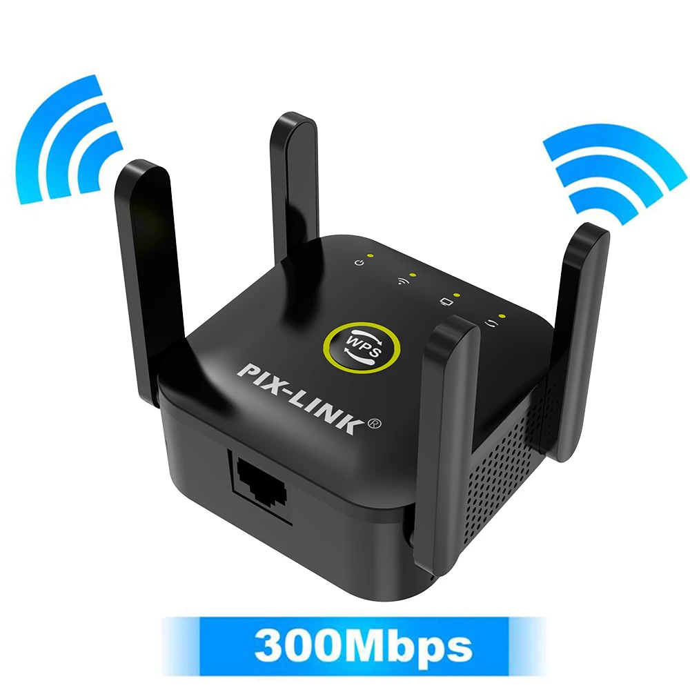router signal booster PIXLINK WiFi Repeater Wireless Wifi Extender 300Mbps Wi-Fi Amplifier 802.11N Long Range Wi fi Signal Booster 2.4G Wifi Repiter router and repeater