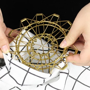 

2Pc Stainless Steel Coffee Dripper Foldable Filter V60 Style Coffee Drip Filter Cup Portable Reusable Coffee Filter