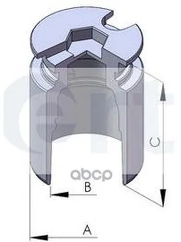 Поршень Тормозного Суппорта D38 H51 Ford: Mondeo Iii 00- Ert арт. 150198-C