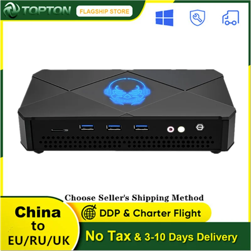 Игровой мини-ПК Topton 2022 года настольный компьютер Nuc Intel Core i9 10980HK i7 1165G7 DDR4 двойной M.2
