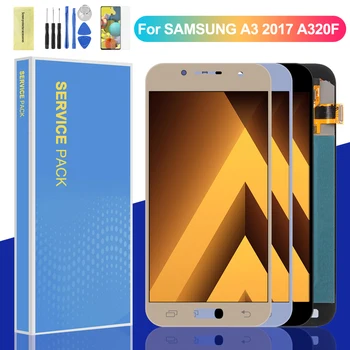 

Super AMOLED LCD For Samsung Galaxy A3 2017 A320 A320F A320FL LCD Display Touch Screen Digitizer Assembly Replacement Parts