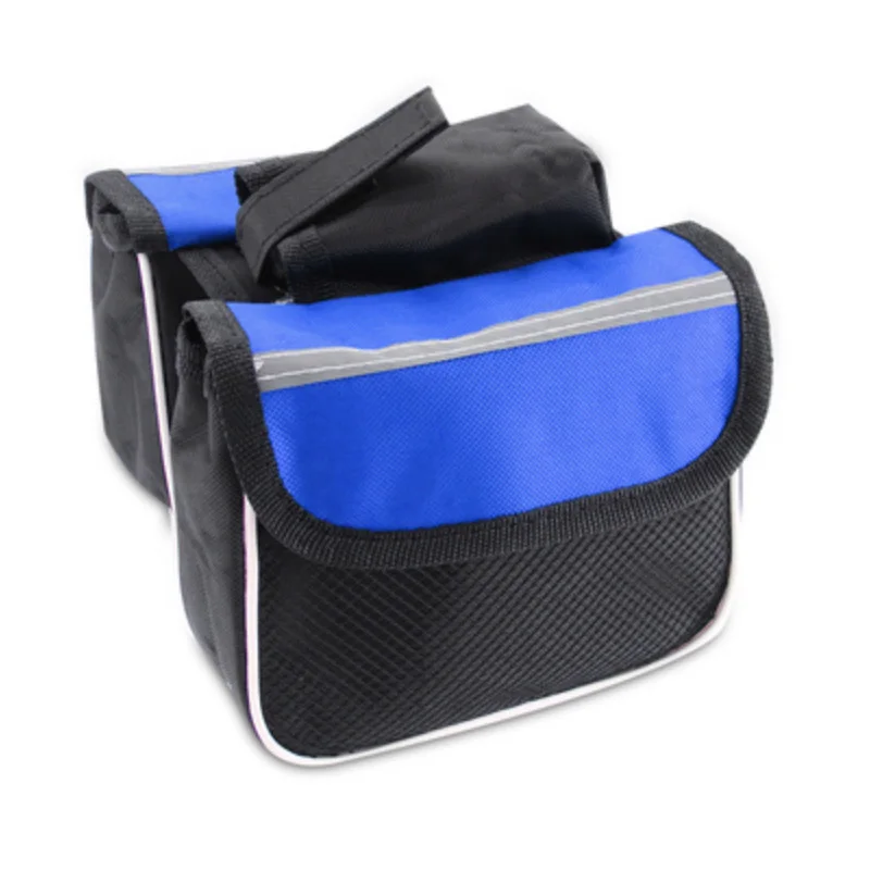 blue bag Велосипедная сумка на руль, велосипедная сумка на руль, велосипедная корзина для шоссейного велосипеда, велосипедная Светоотражающая сумка, Аксессуары для велосипеда - Цвет: blue bag