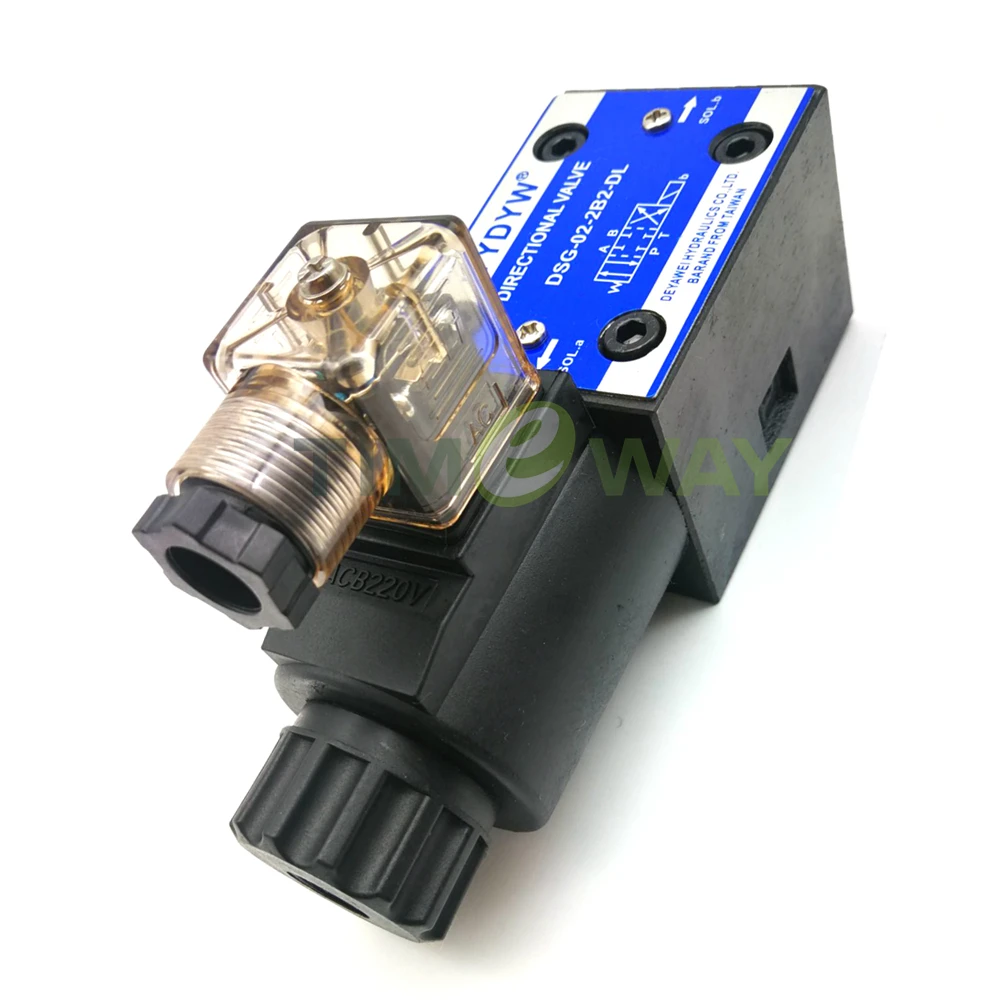 DSG клапан Соленоидный 02 2B2 DL распределительный электромагнитный DC24V AC220V|Клапан| |